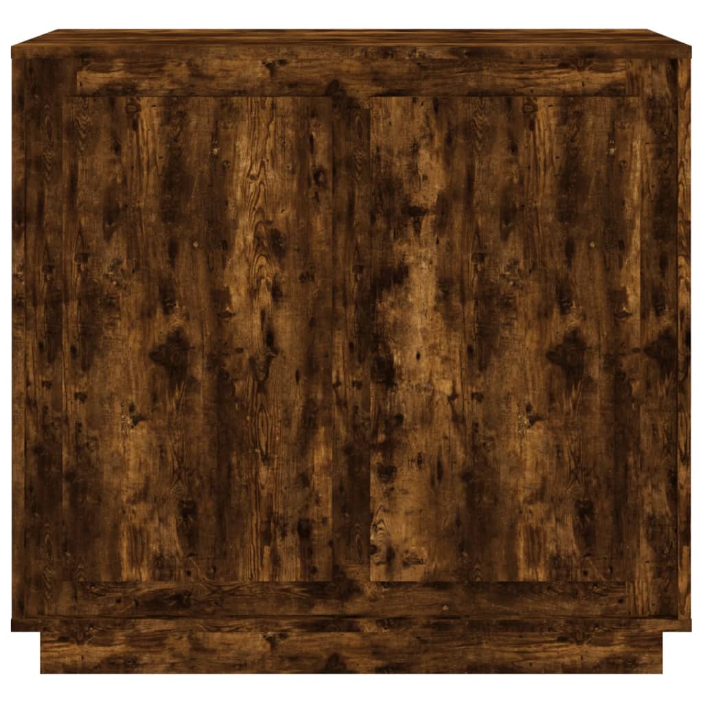 vidaXL Szafka, przydymiony dąb, 80x34x75 cm, materiał drewnopochodny