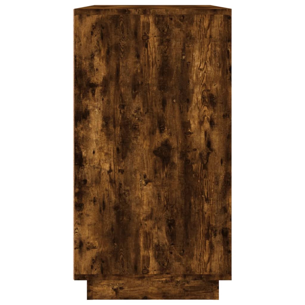 vidaXL Szafka, przydymiony dąb, 80x34x75 cm, materiał drewnopochodny