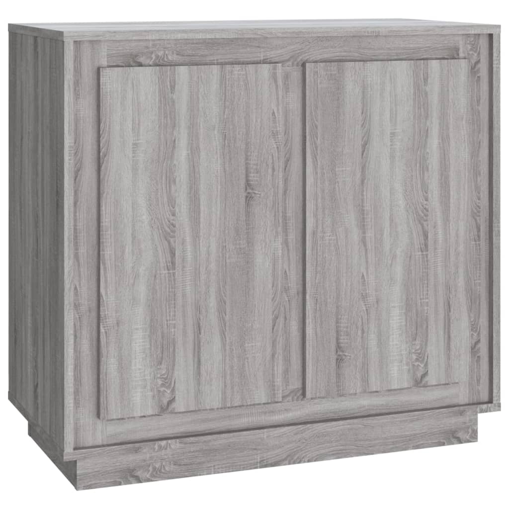 vidaXL Szafka, szary dąb sonoma, 80x34x75 cm, materiał drewnopochodny