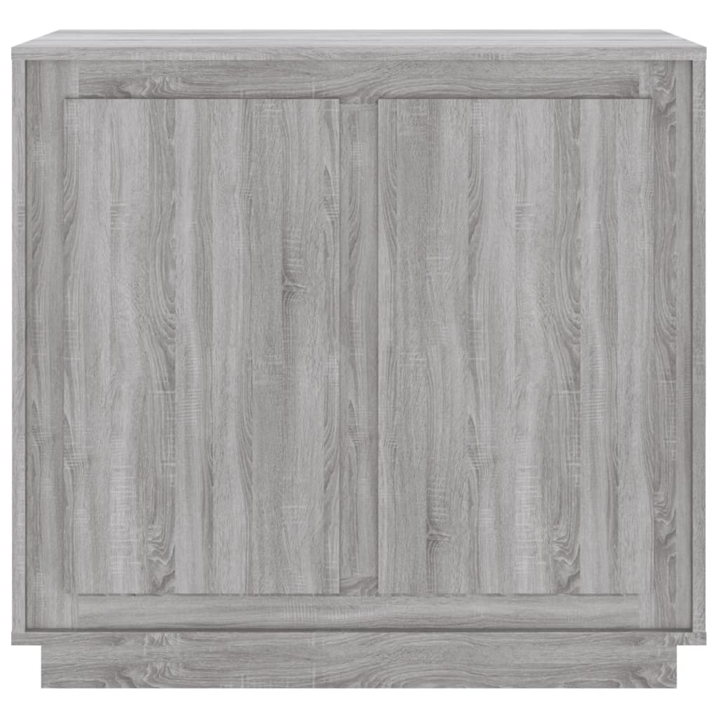 vidaXL Szafka, szary dąb sonoma, 80x34x75 cm, materiał drewnopochodny