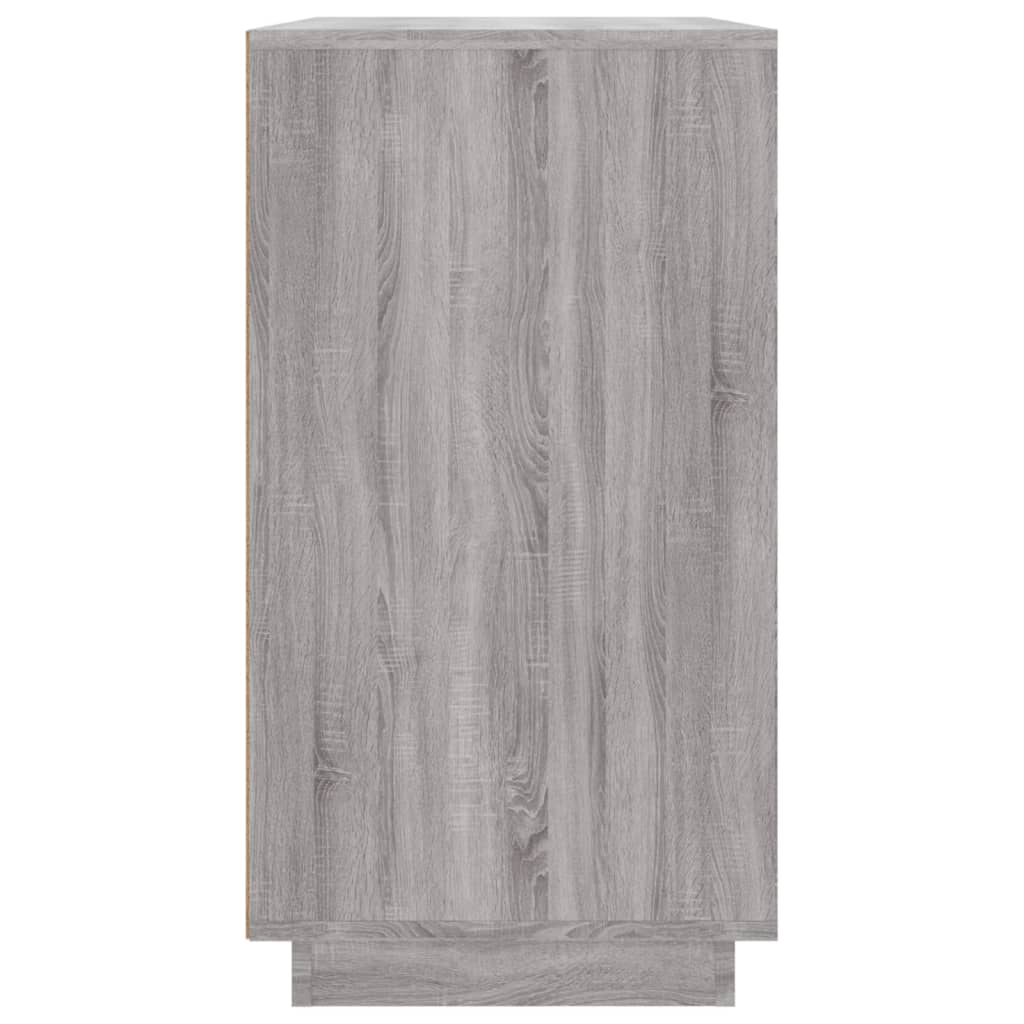 vidaXL Szafka, szary dąb sonoma, 80x34x75 cm, materiał drewnopochodny