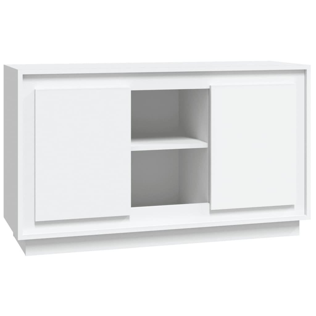 vidaXL Szafka, biała, 102x35x60 cm, materiał drewnopochodny