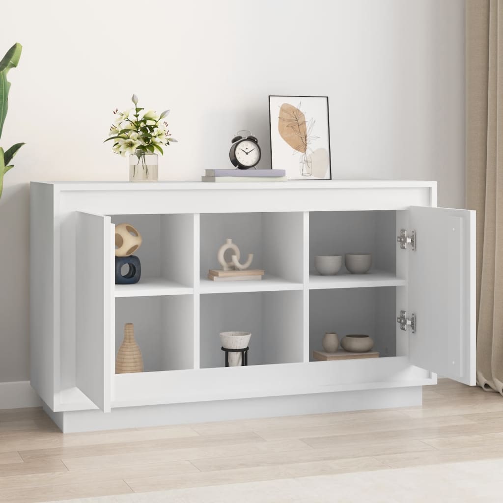 vidaXL Szafka, biała, 102x35x60 cm, materiał drewnopochodny