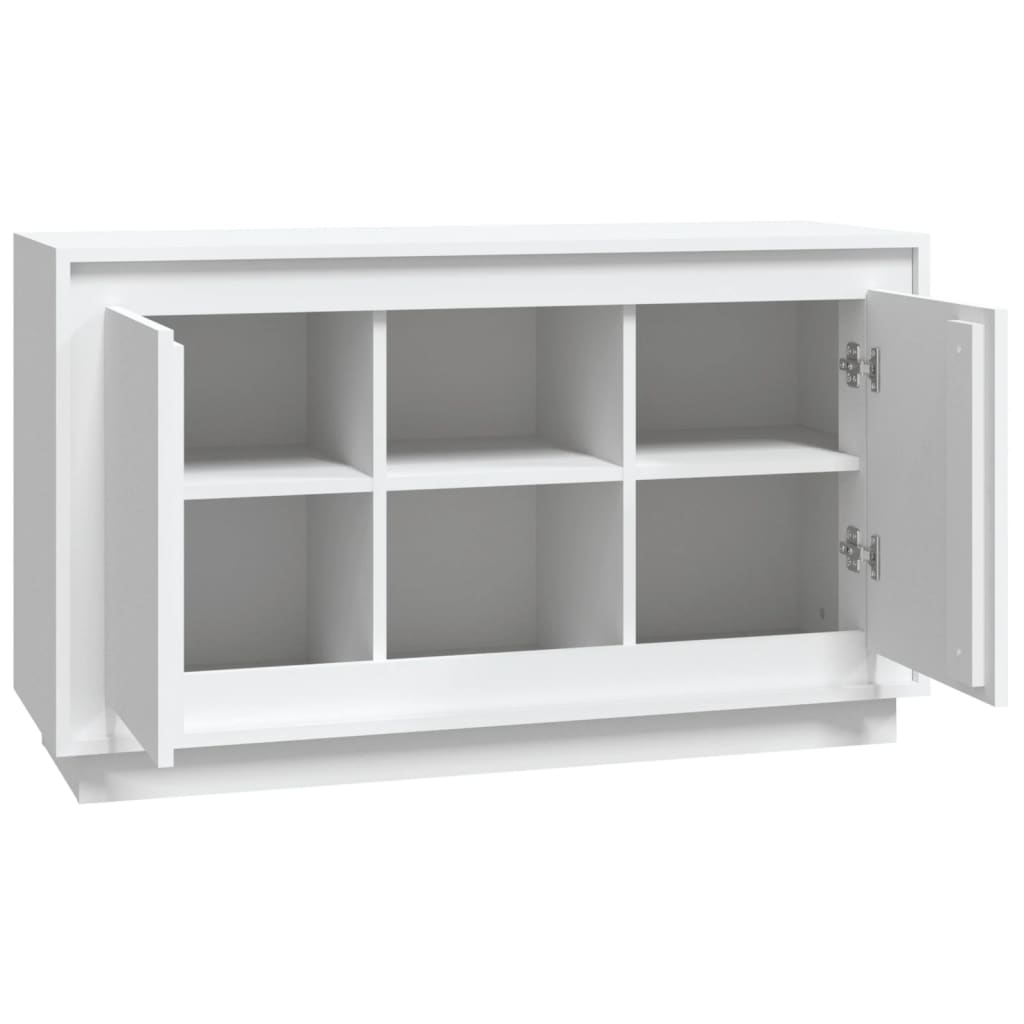 vidaXL Szafka, biała, 102x35x60 cm, materiał drewnopochodny