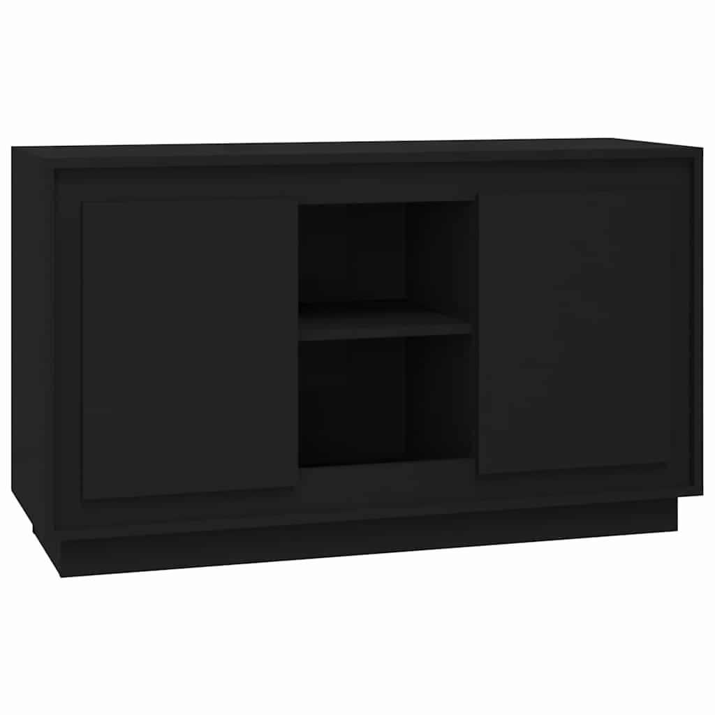 vidaXL Szafka, czarna, 102x35x60 cm, materiał drewnopochodny