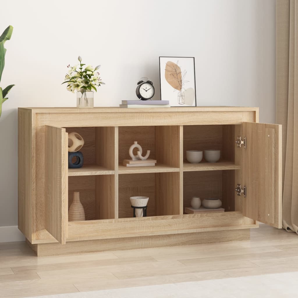 vidaXL Szafka, dąb sonoma, 102x35x60 cm, materiał drewnopochodny