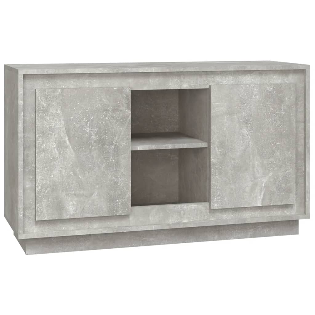 vidaXL Szafka, szarość betonu, 102x35x60 cm, materiał drewnopochodny