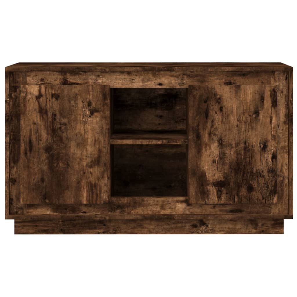 vidaXL Szafka, przydymiony dąb, 102x35x60 cm, materiał drewnopochodny