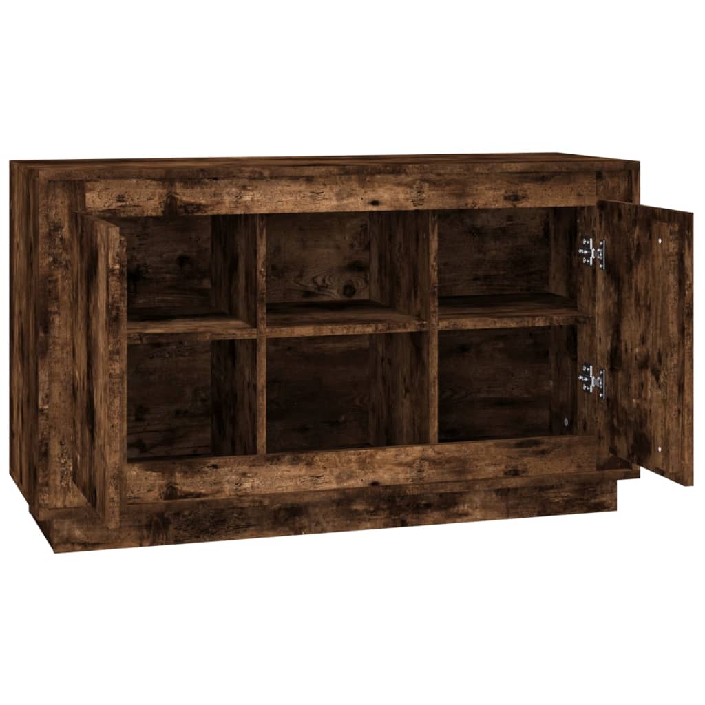 vidaXL Szafka, przydymiony dąb, 102x35x60 cm, materiał drewnopochodny