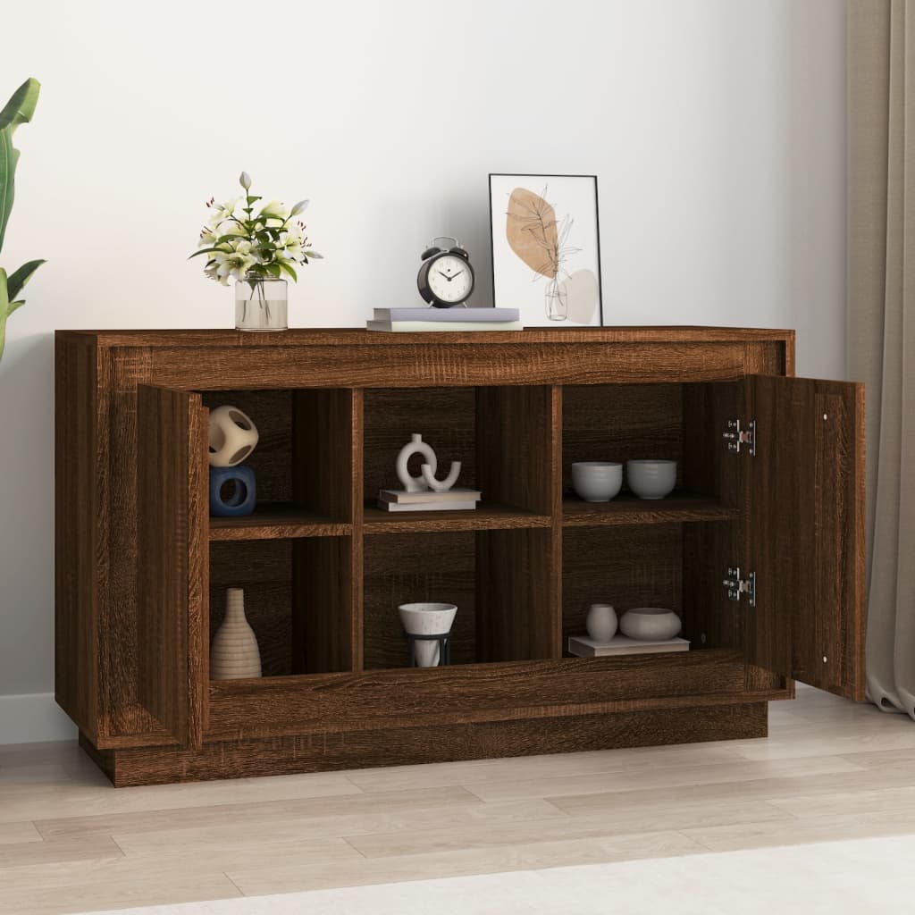 vidaXL Szafka, brązowy dąb, 102x35x60 cm, materiał drewnopochodny