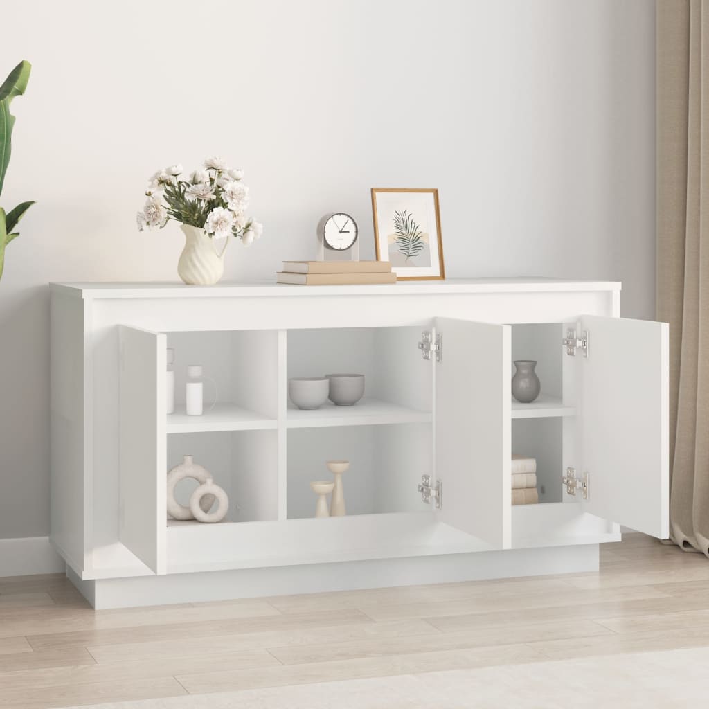 vidaXL Szafka, biała, 102x35x55 cm, materiał drewnopochodny