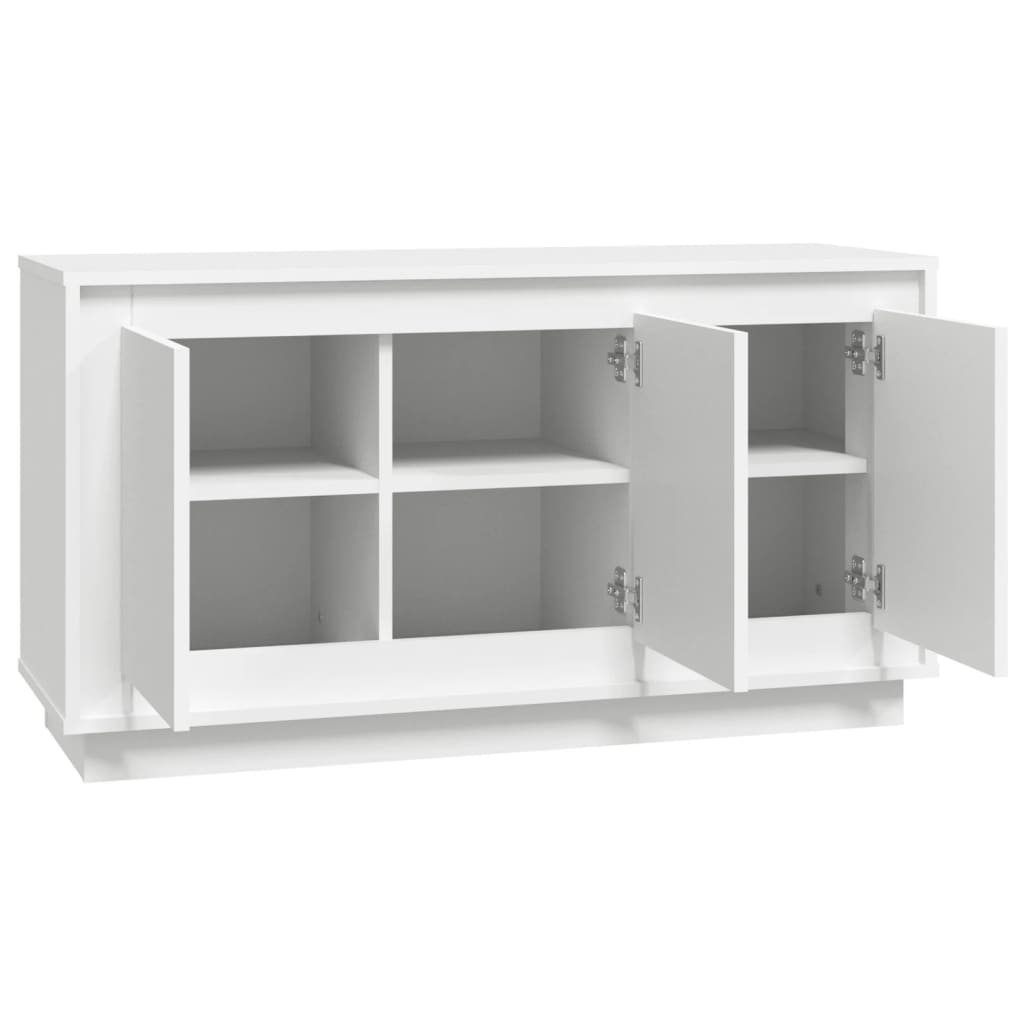 vidaXL Szafka, biała, 102x35x55 cm, materiał drewnopochodny