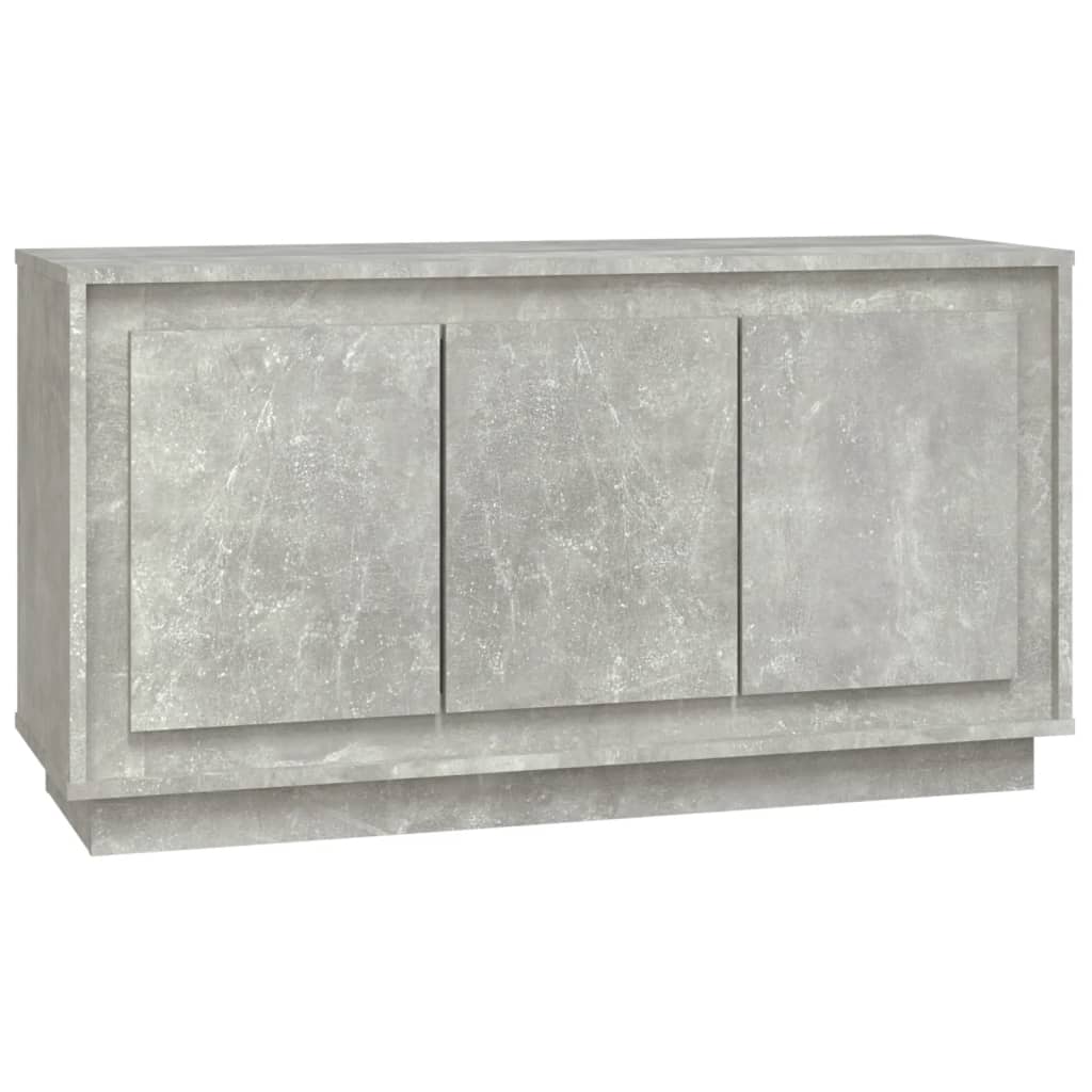 vidaXL Szafka, szarość betonu, 102x35x55 cm, materiał drewnopochodny