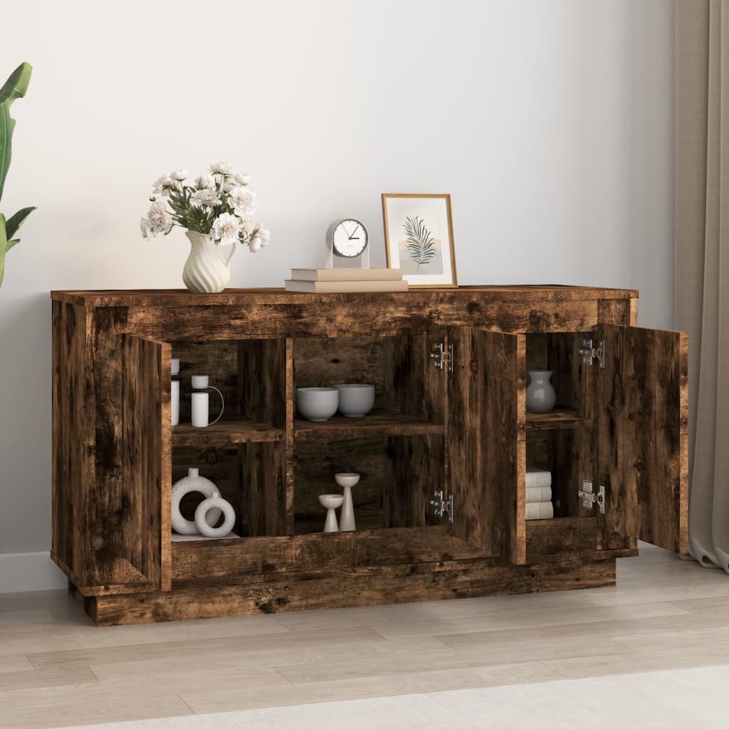 vidaXL Szafka, przydymiony dąb, 102x35x55 cm, materiał drewnopochodny
