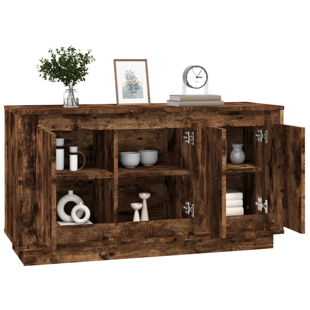 vidaXL Szafka, przydymiony dąb, 102x35x55 cm, materiał drewnopochodny