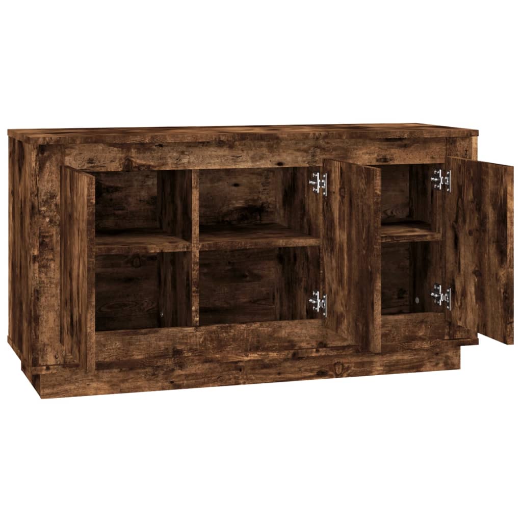 vidaXL Szafka, przydymiony dąb, 102x35x55 cm, materiał drewnopochodny