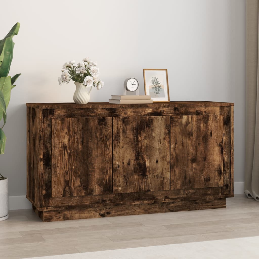 vidaXL Szafka, przydymiony dąb, 102x35x55 cm, materiał drewnopochodny