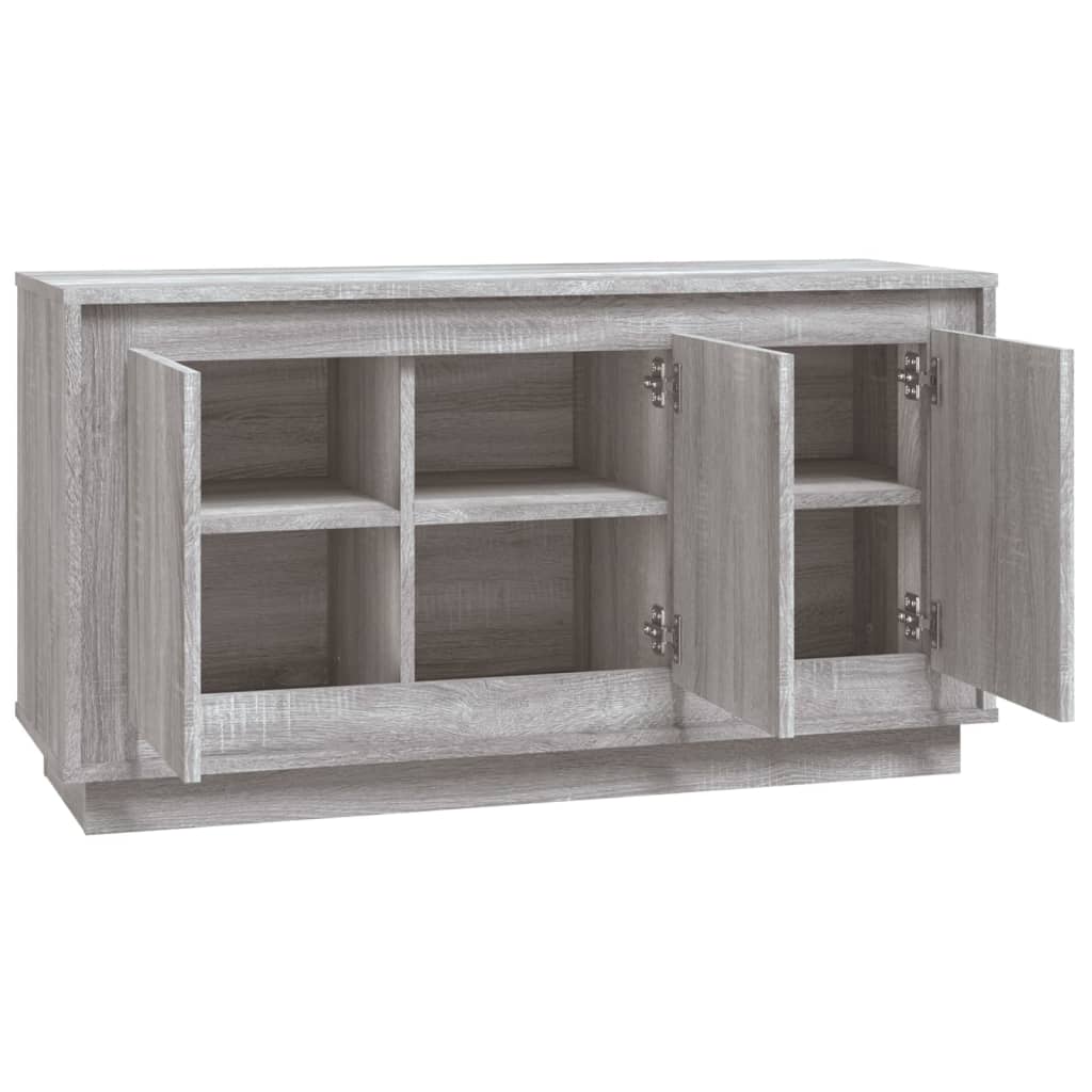 vidaXL Szafka, szary dąb sonoma, 102x35x55 cm, materiał drewnopochodny