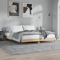 vidaXL Rama łóżka bez materaca Dąb Sonoma 200x200 cm Drewno klejone