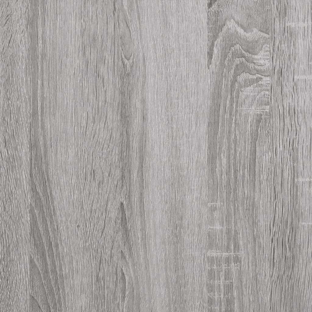 vidaXL Rama łóżka, szary dąb sonoma, 120x190cm materiał drewnopochodny