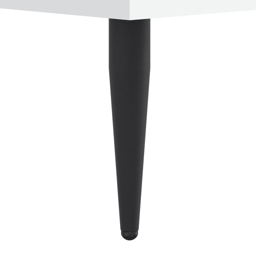 vidaXL Rama łóżka, biała, 90x190 cm, materiał drewnopochodny