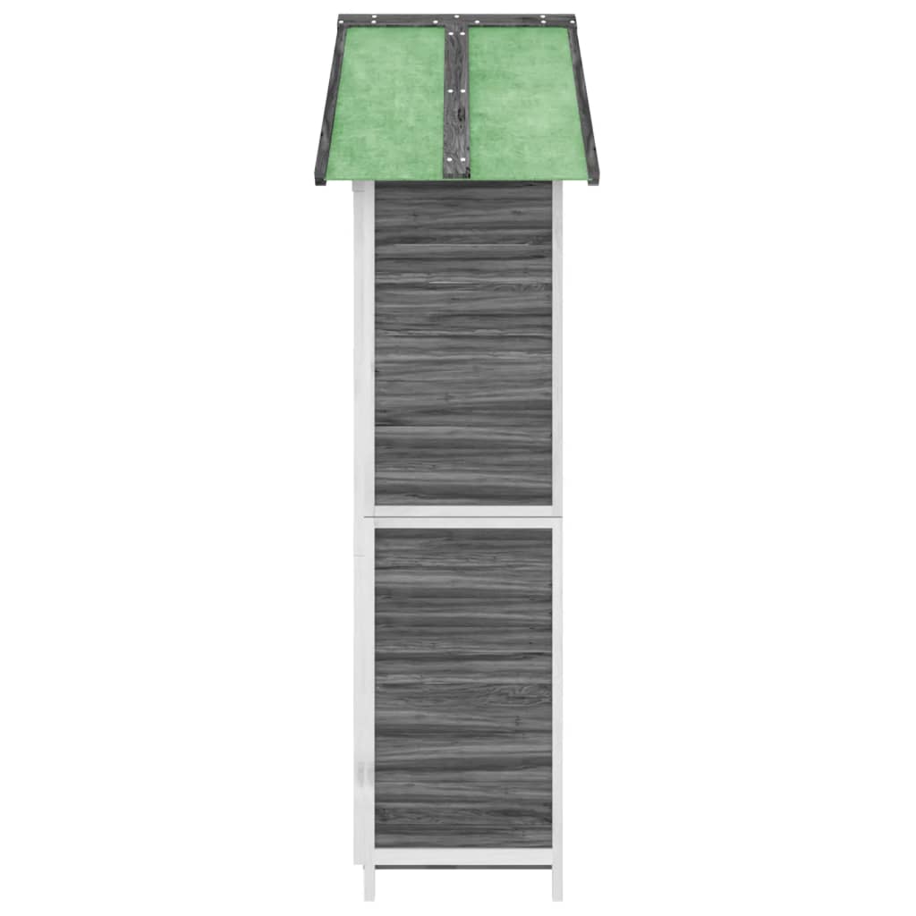 vidaXL Ogrodowa szopa na narzędzia, szara, 89x52,5x175 cm, sosnowa