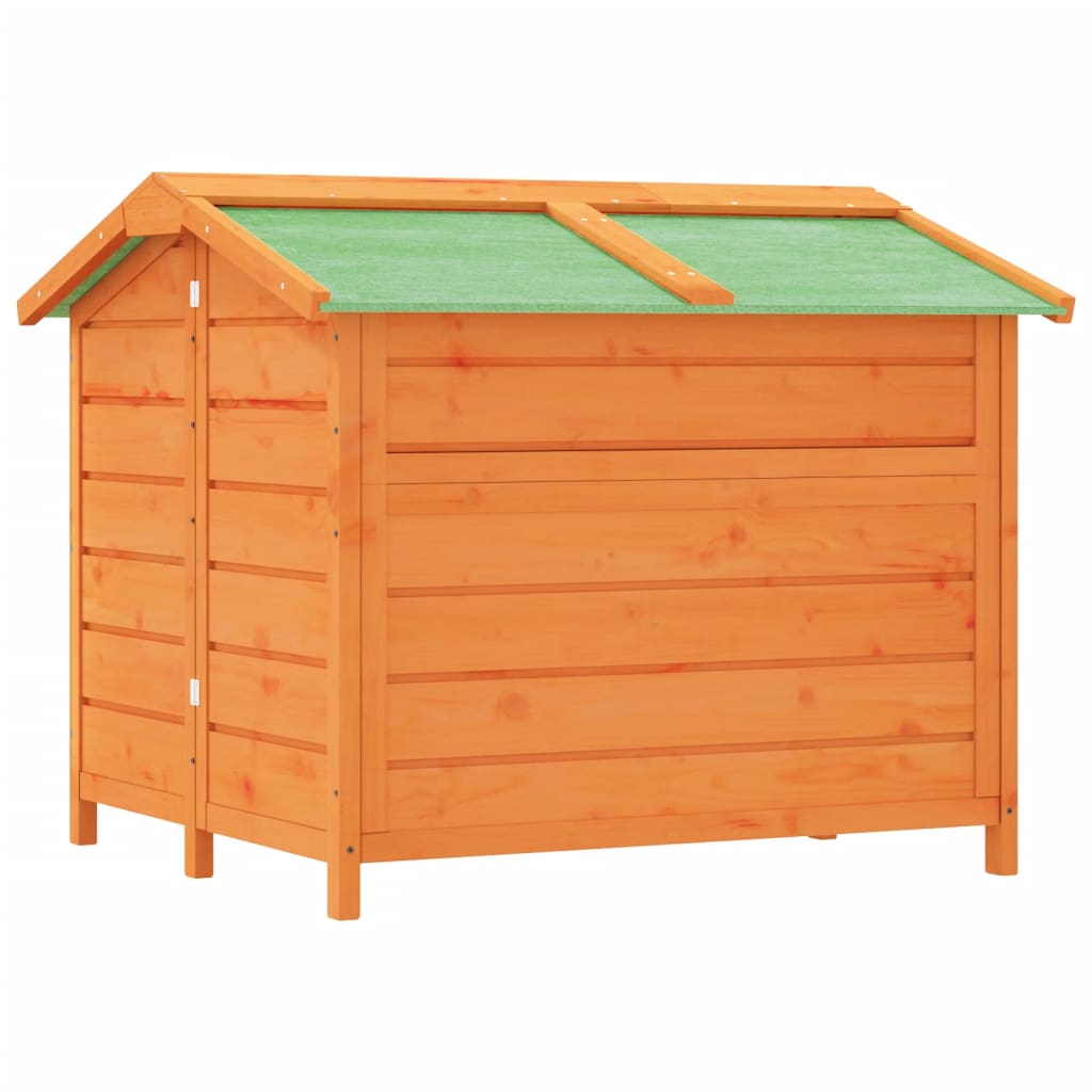 vidaXL Buda dla psa, brązowa, 96x87x80,5 cm, lite drewno sosnowe