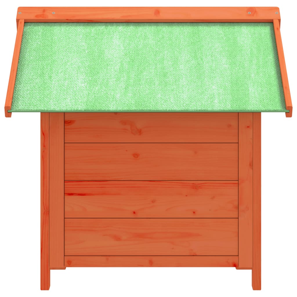 vidaXL Buda dla psa, brązowa, 65x65x61,5 cm, drewno sosnowe