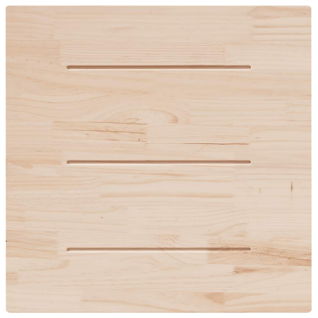 vidaXL Blat stołu, biały, 90x90x2,5cm, lite drewno sosnowe, kwadratowy