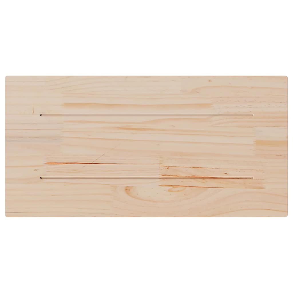 vidaXL Blat stołu, 80x40x2,5 cm, lite drewno sosnowe, prostokątny