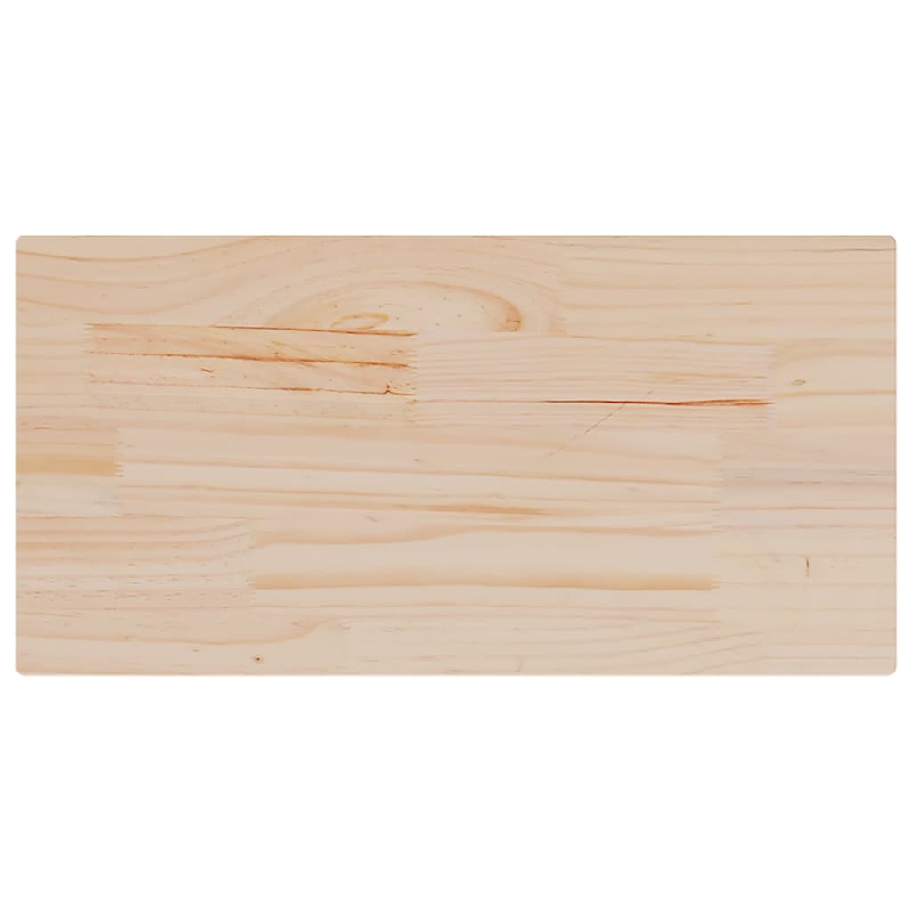 vidaXL Blat stołu, 80x40x2,5 cm, lite drewno sosnowe, prostokątny