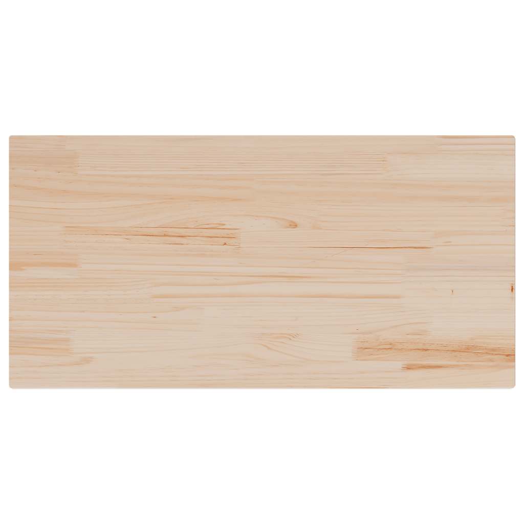 vidaXL Blat stołu, 100x50x2,5 cm, lite drewno sosnowe, prostokątny