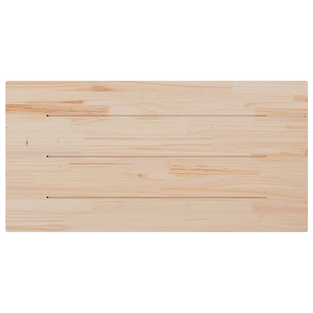 vidaXL Blat stołu, biały, 110x60x2,5cm, lite drewno sosnowe, prostokąt