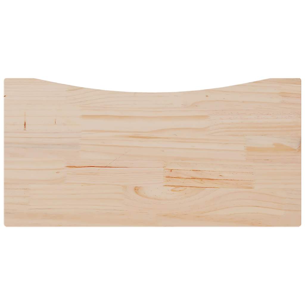 vidaXL Blat biurka, 80x40x2,5 cm, lite drewno sosnowe
