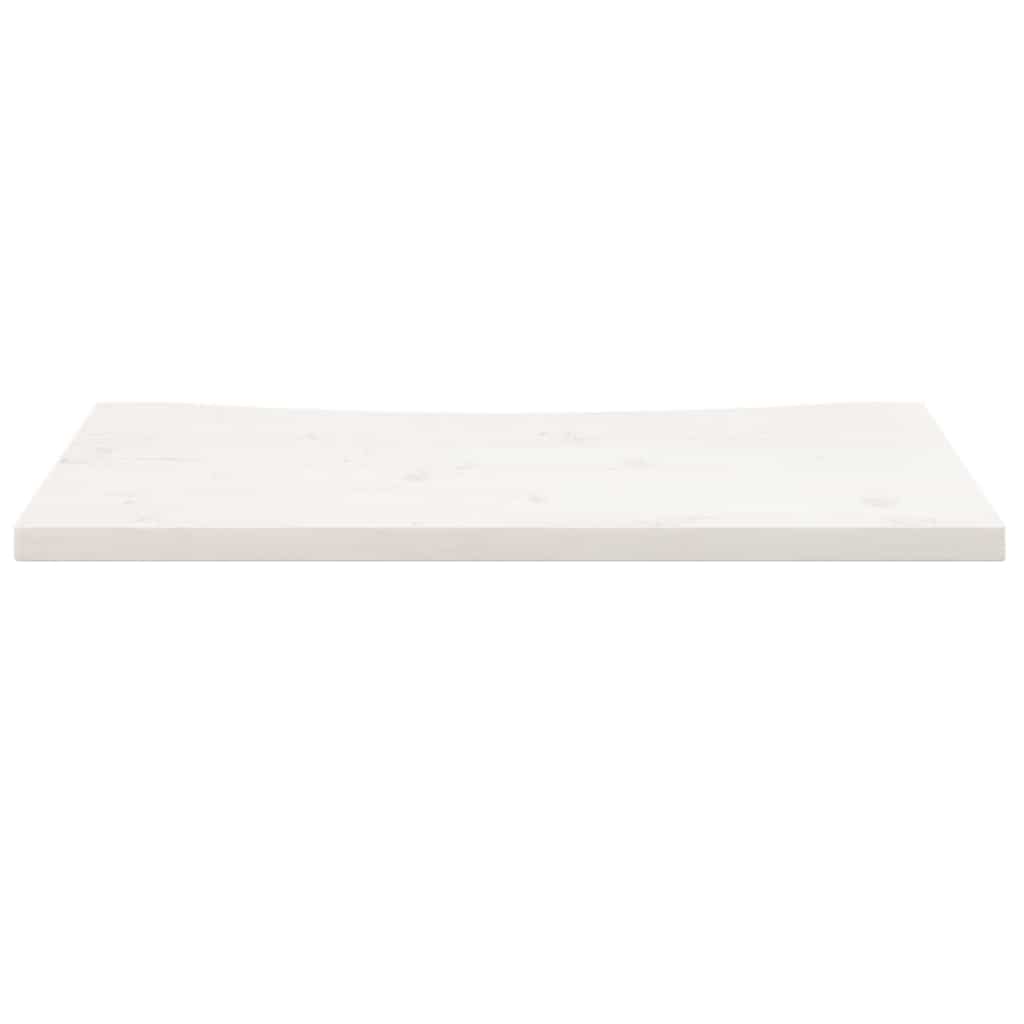 vidaXL Blat biurka, biały, 80x40x2,5 cm, lite drewno sosnowe