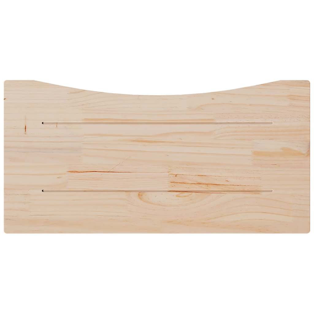 vidaXL Blat biurka, biały, 80x40x2,5 cm, lite drewno sosnowe