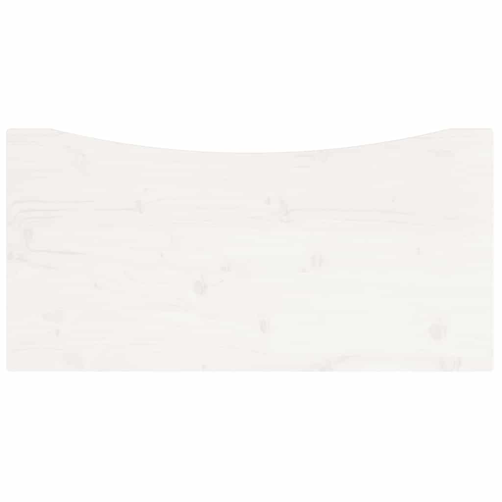 vidaXL Blat biurka, biały, 80x40x2,5 cm, lite drewno sosnowe