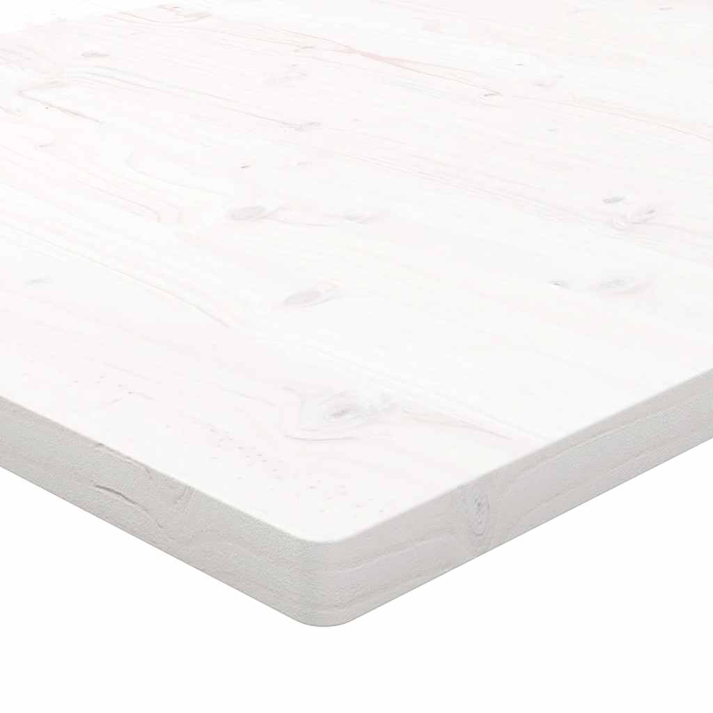 vidaXL Blat biurka, biały, 80x40x2,5 cm, lite drewno sosnowe
