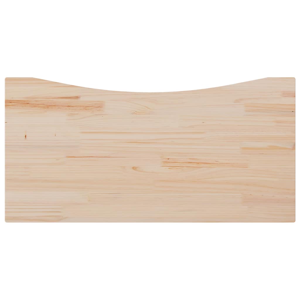 vidaXL Blat biurka, 110x55x2,5 cm, lite drewno sosnowe