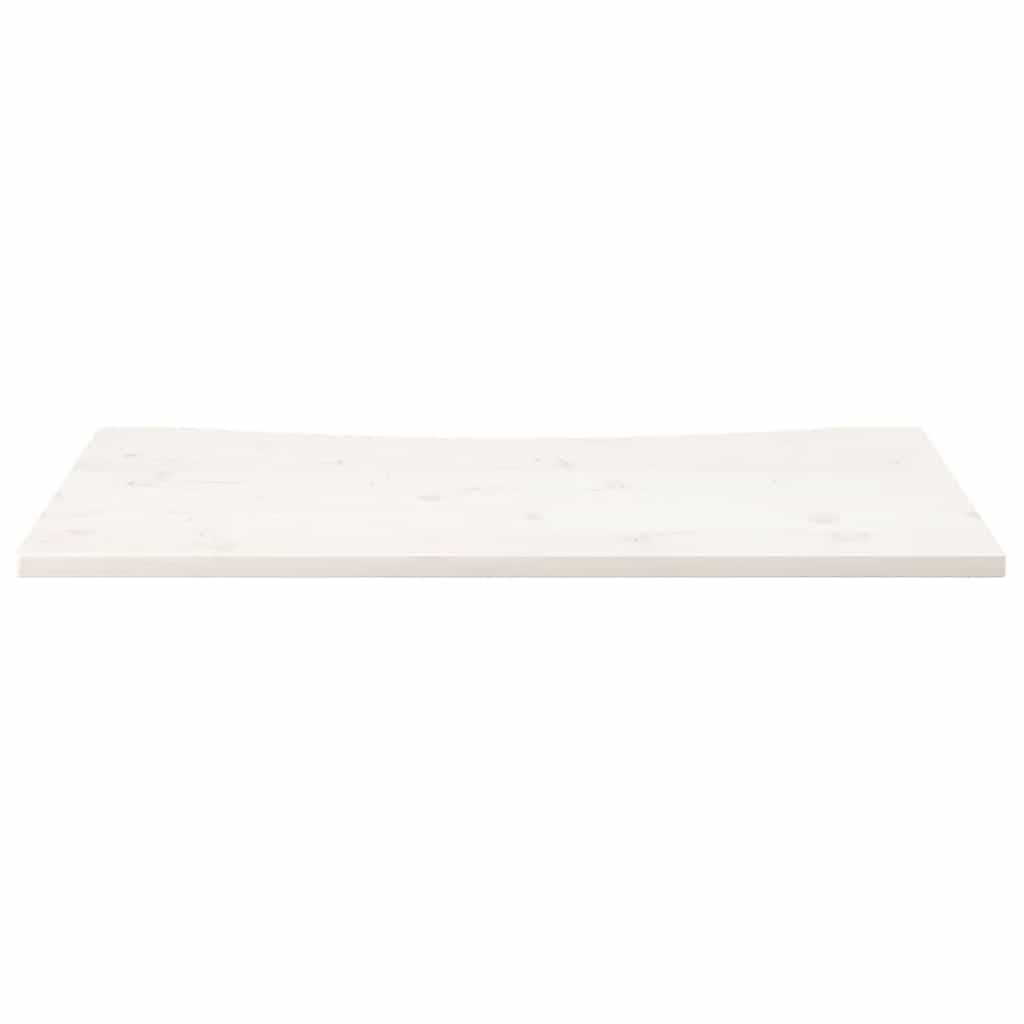 vidaXL Blat biurka, biały, 100x60x2,5 cm, lite drewno sosnowe
