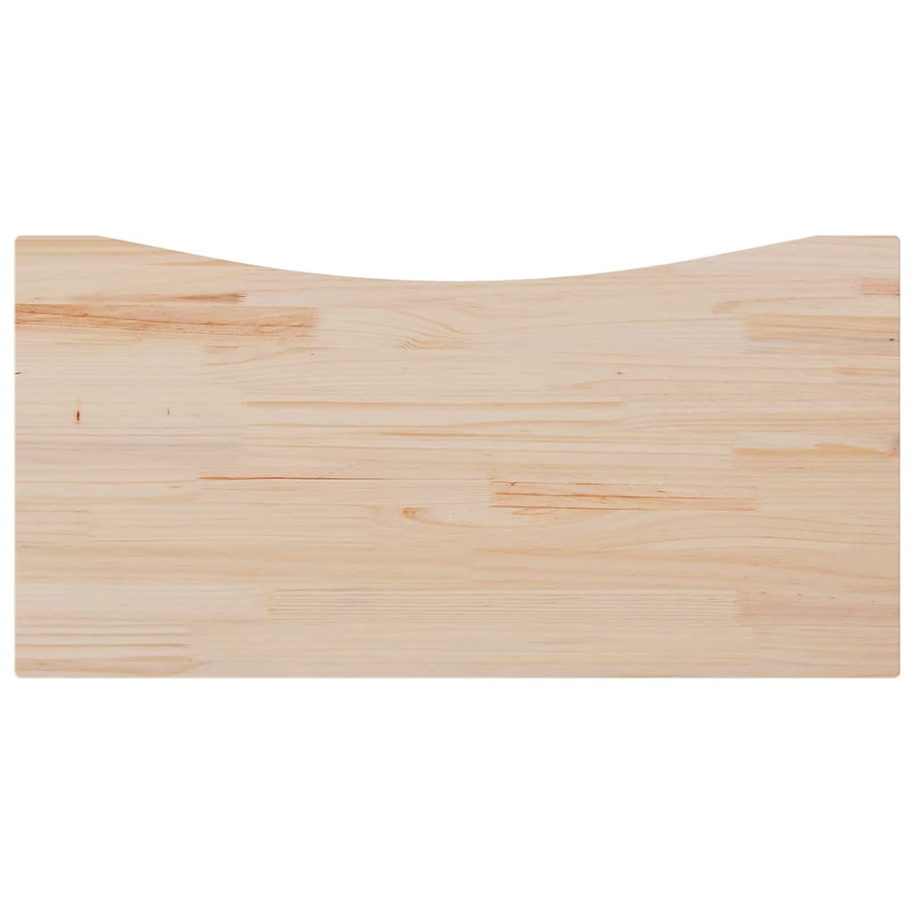 vidaXL Blat biurka, 110x60x2,5 cm, lite drewno sosnowe
