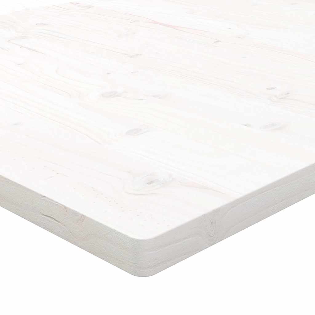 vidaXL Blat biurka, biały, 110x60x2,5 cm, lite drewno sosnowe