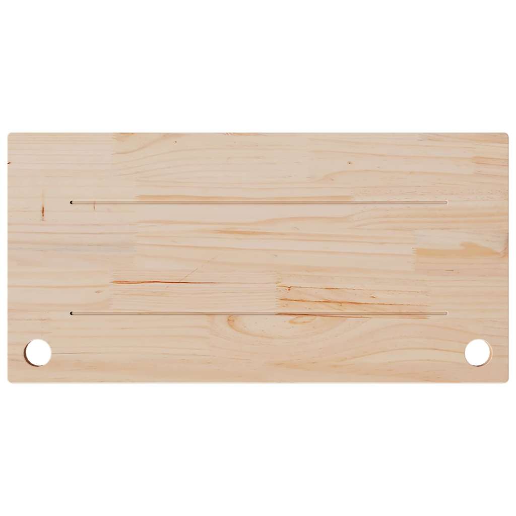 vidaXL Blat biurka, 80x40x2,5 cm, lite drewno sosnowe