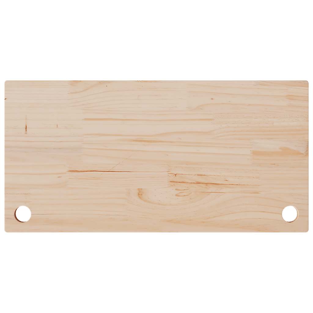 vidaXL Blat biurka, 80x40x2,5 cm, lite drewno sosnowe