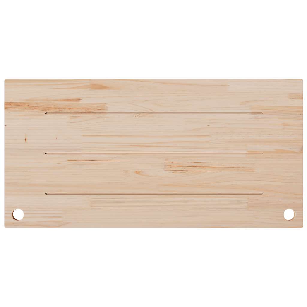 vidaXL Blat biurka, 110x55x2,5 cm, lite drewno sosnowe