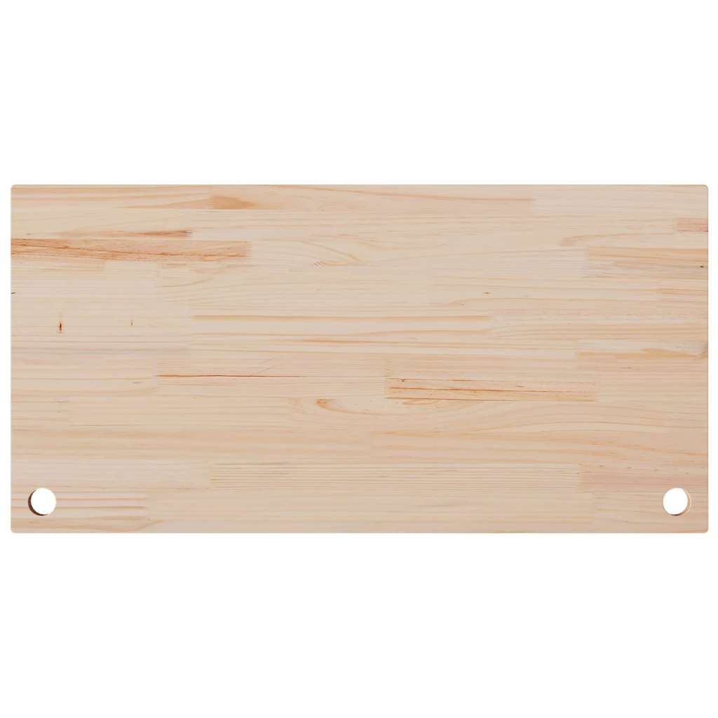 vidaXL Blat biurka, 110x55x2,5 cm, lite drewno sosnowe