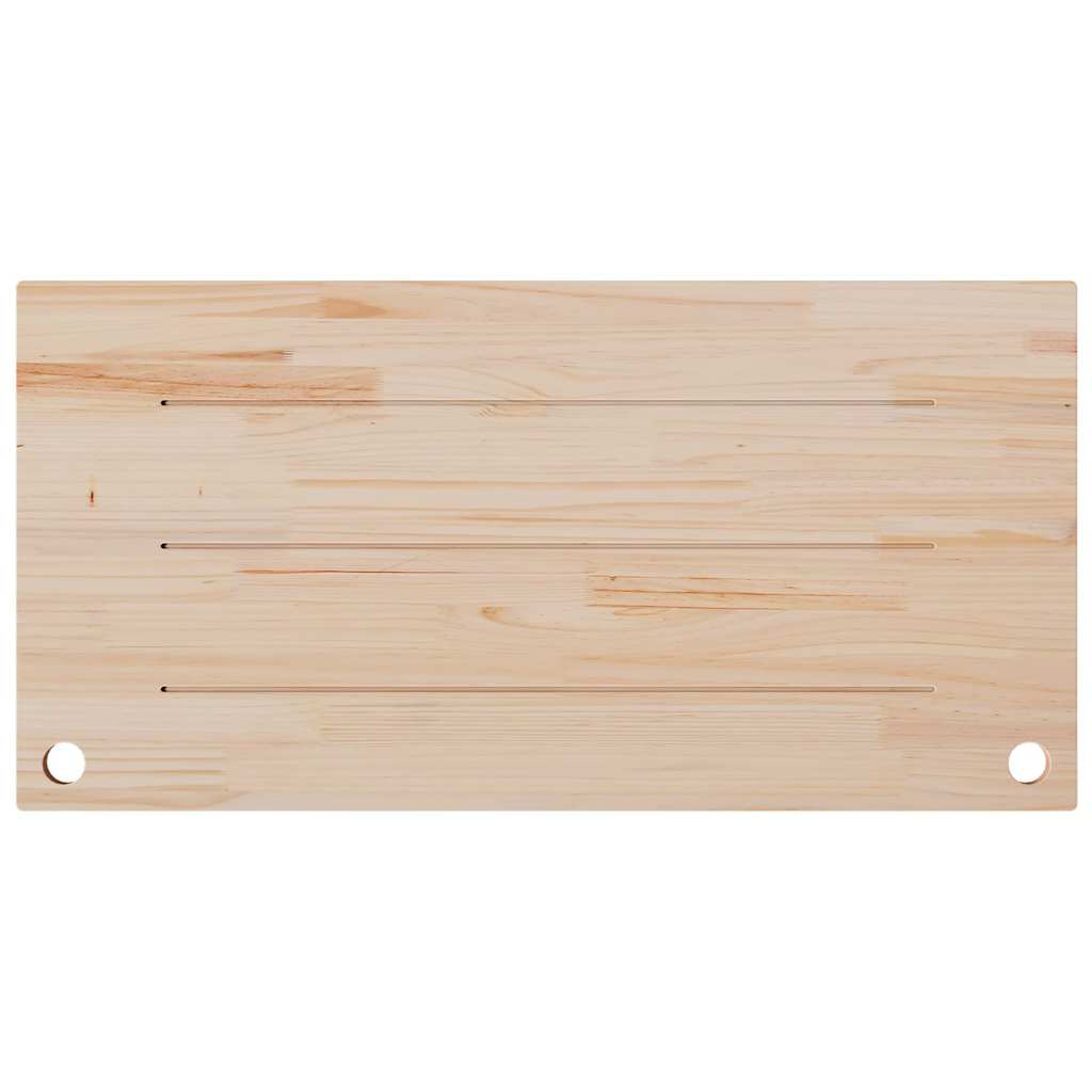 vidaXL Blat biurka, biały, 110x55x2,5 cm, lite drewno sosnowe