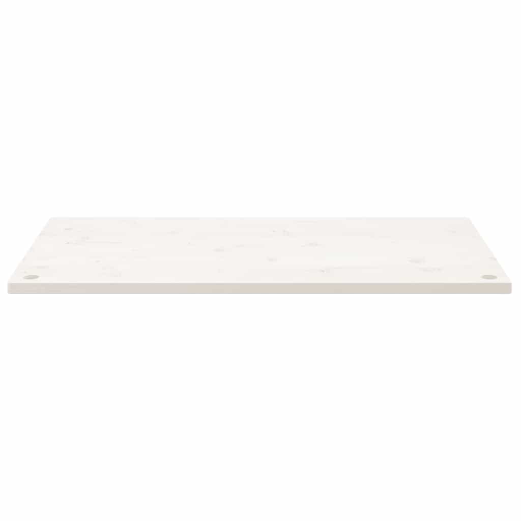 vidaXL Blat biurka, biały, 100x60x2,5 cm, lite drewno sosnowe