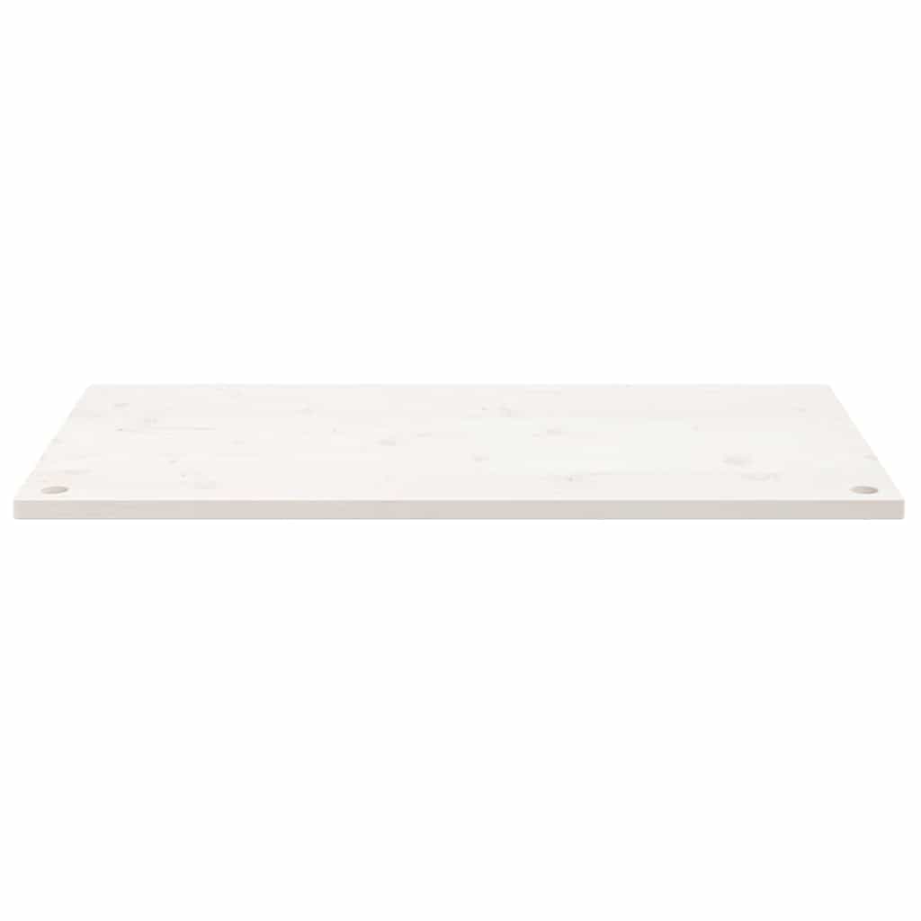 vidaXL Blat biurka, biały, 110x60x2,5 cm, lite drewno sosnowe