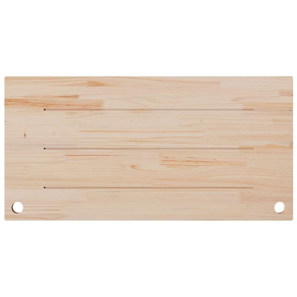 vidaXL Blat biurka, biały, 110x60x2,5 cm, lite drewno sosnowe